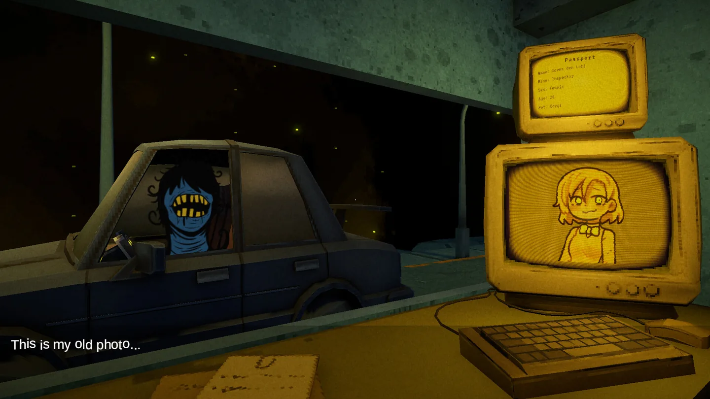 Official XenoFeels screenshot showing a visitor whose face does not match the document photo